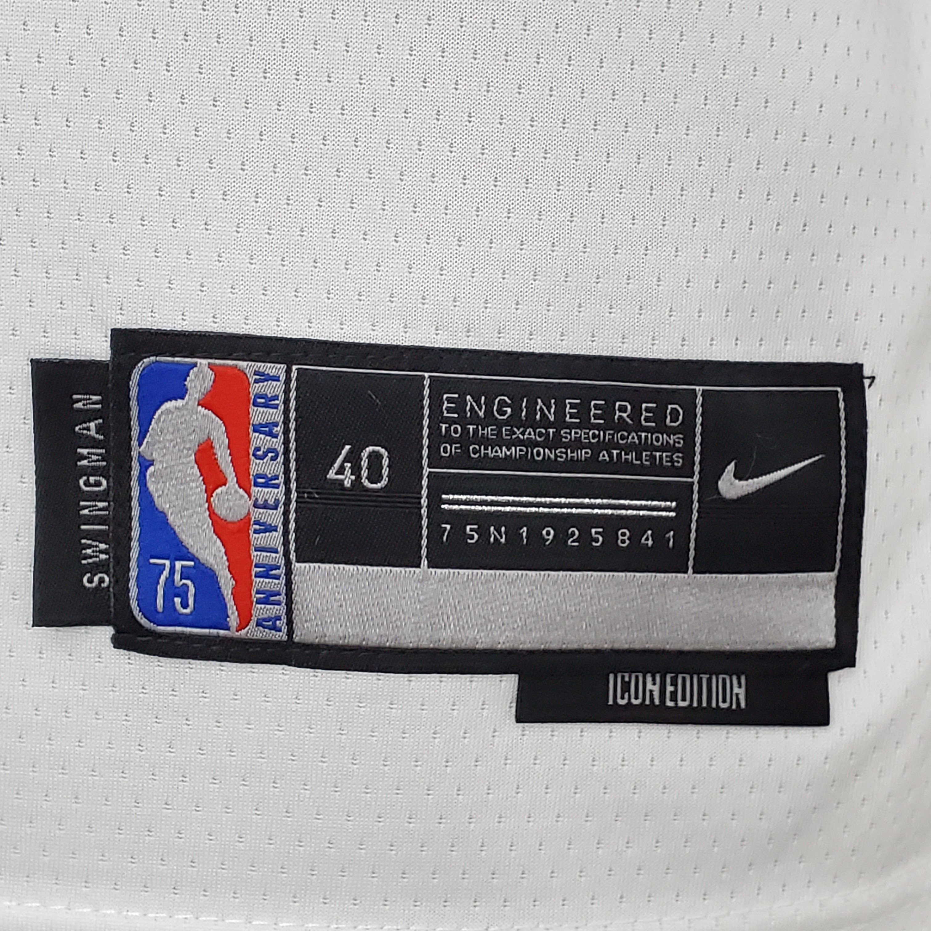 75th Anniversary Philadelphia 76ers MAXEY#0 White NBA Jersey