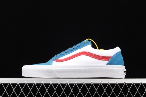 Vans Old Skool white and blue canvas board shoes VN0A38G19XG