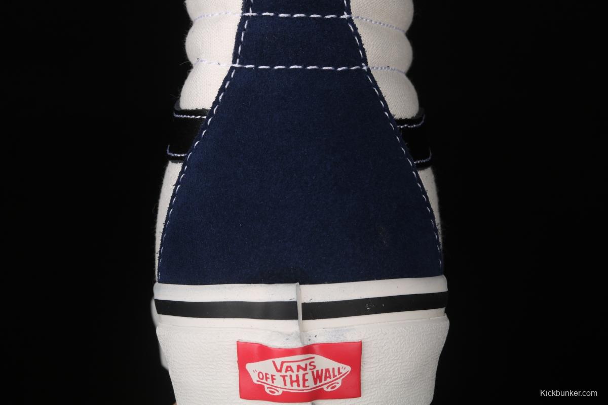 Vans Sk8-Hi Dx blue and white color high-top casual board shoes VN0A38GF4UJ