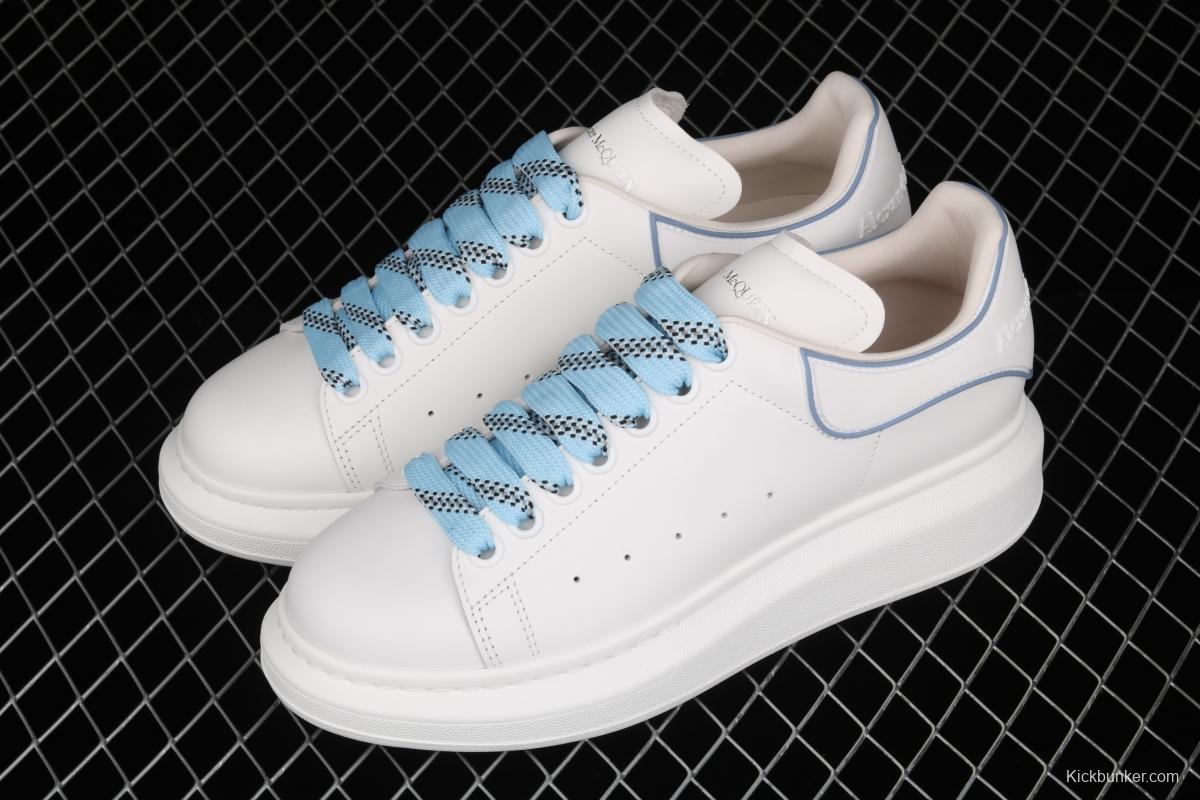 Alexander McQueen white and blue gel drop