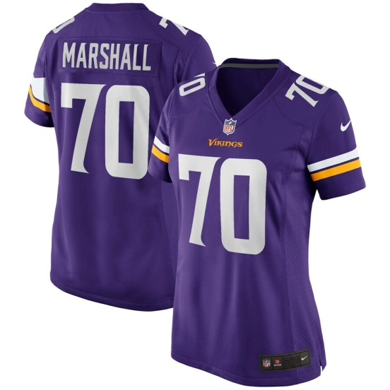 Women's Jim Marshall Purple Retired Player Limited Team Jersey