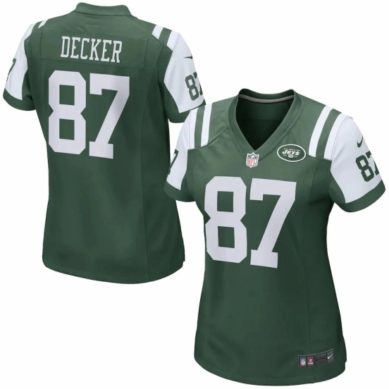 Women's Eric Decker Green Player Limited Team Jersey