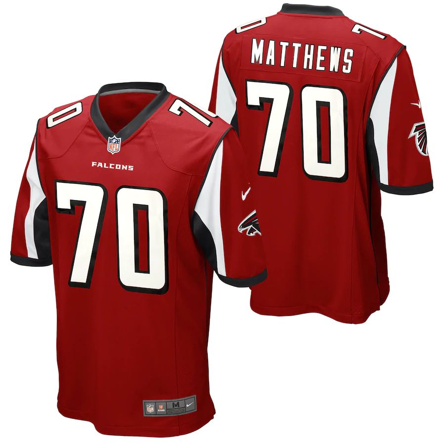 Mens Jake Matthews Red Player Limited Team Jersey