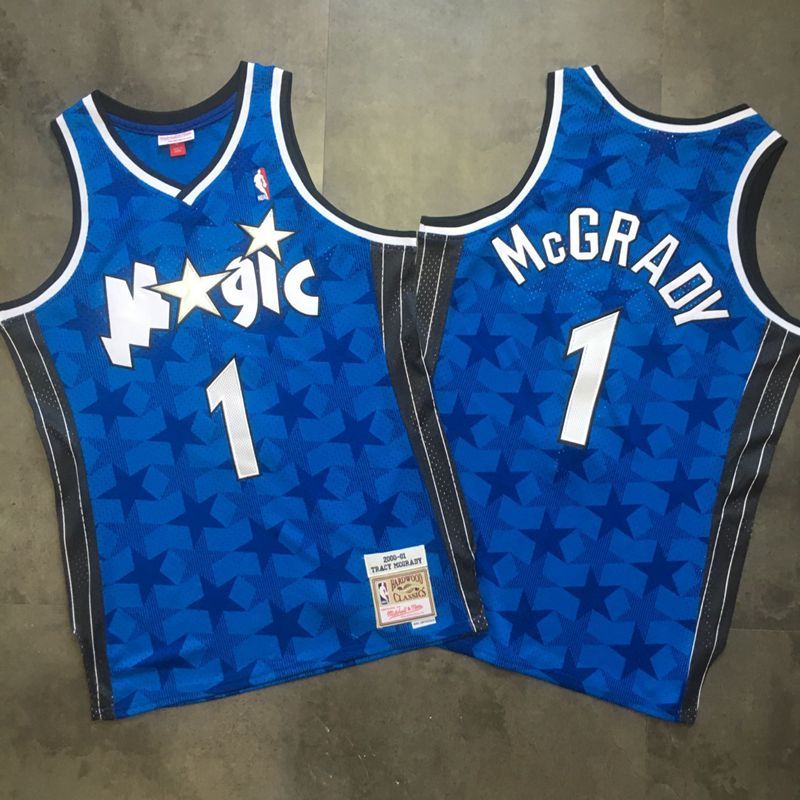 Men's Tracy McGrady Blue Retro Classic Team Jersey