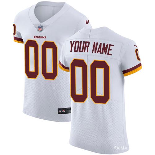 Men's White Custom Elite Team Jersey