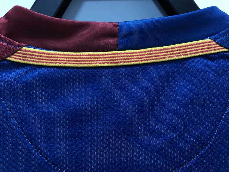 Retro 08/09 Barcelona Home Champions Version Soccer Jersey