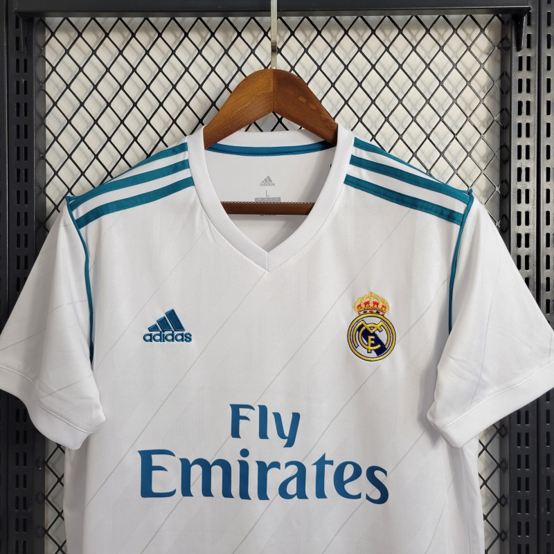 Retro 17/18 Real Madrid Home Jersey