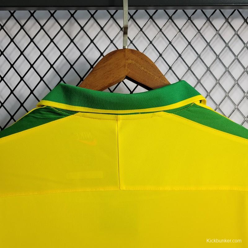 Retro 1997 Brazil Home Jersey