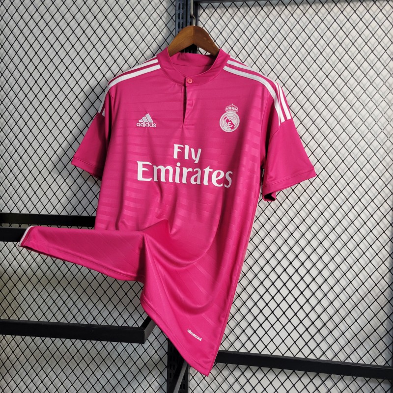 Retro 14-15 Real Madrid Away Pink Jersey