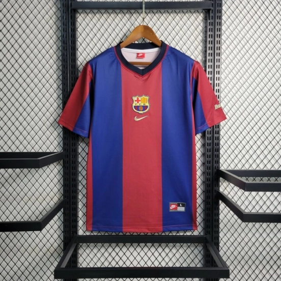 Retro 98-99 Barcelona Home Soccer Jersey