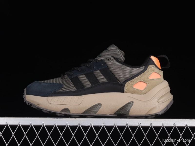 Adidas Originals ZX 22 Boost Retro Running Shoes with Full-Length BOOST Cushion - GX7006