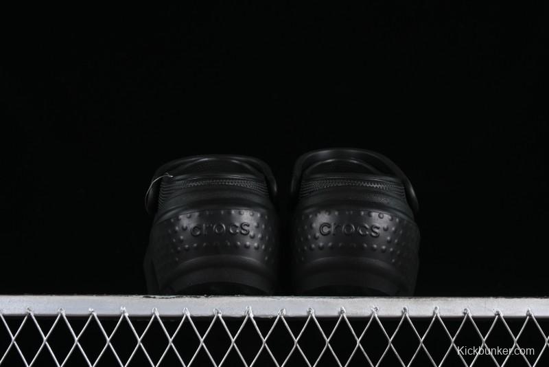 Crocs Classic Clog Retro Beach Sandals with Adjustable Heel Strap and Thick Sole - B.D4