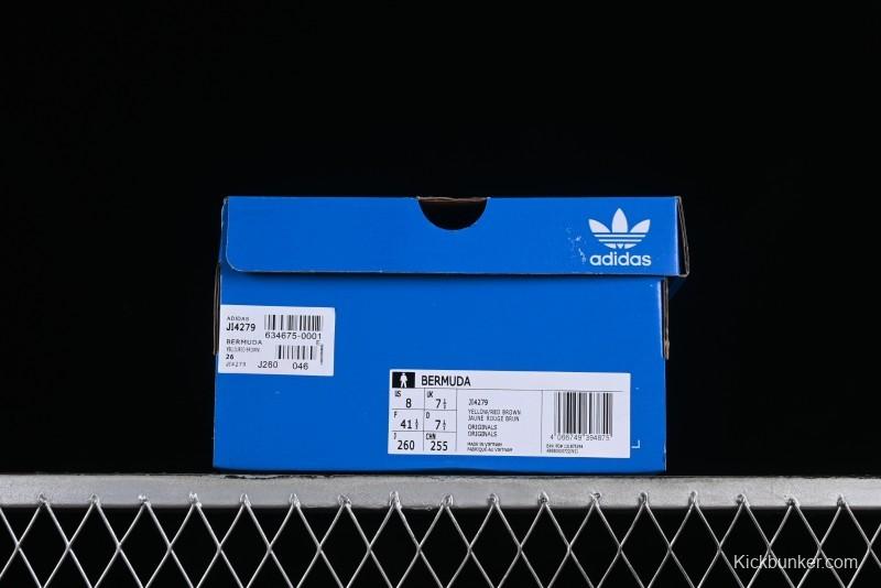 Adidas Originals Bermuda JI4279 Suede Slip-Resistant Lightweight Low-Top Sneakers - JI4279