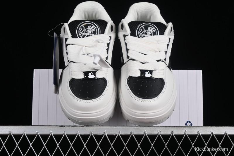 New York Yankees MLB Chunky Liner Wide Platform Sneakers with 6cm Height Increase - 3ASXCLW4N50BKS