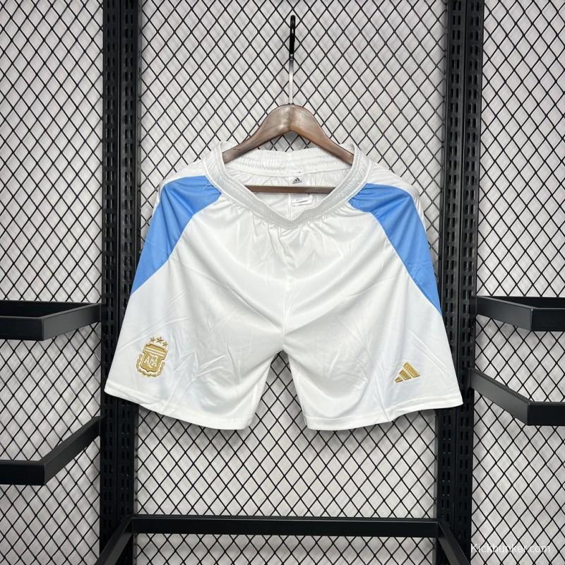 2024 Argentina  Home White Shorts