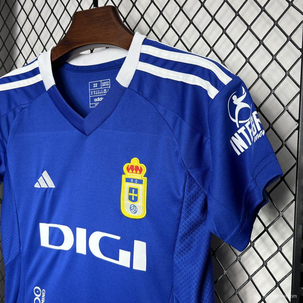 24/25 Kids Real Oviedo Home Jersey