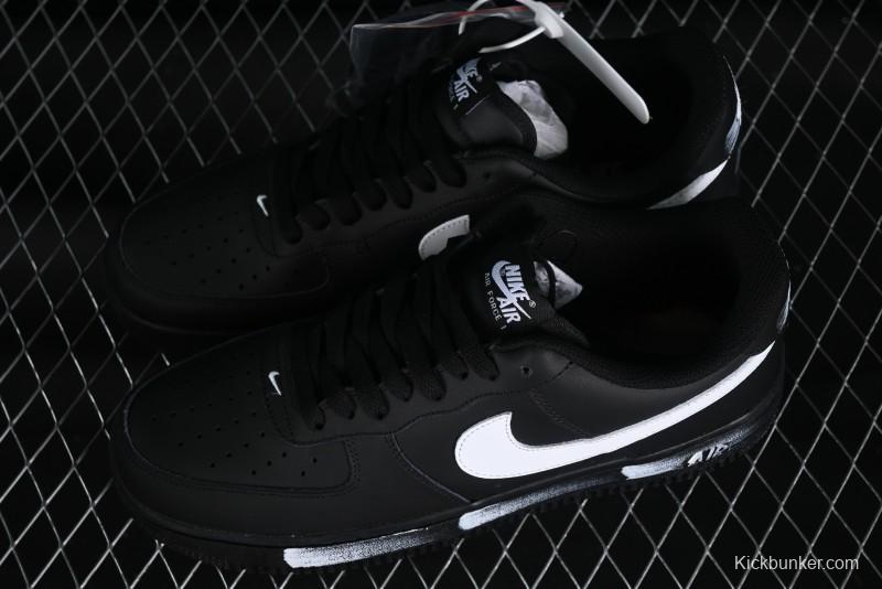 Nike Air Force 1 '07 Low Classic Black White Swoosh Casual Sneakers - FZ0627-010