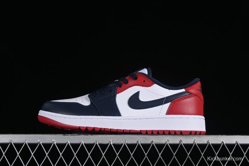 Nike Air Jordan 1 Low Golf Shoes Black Toe - DD9315-113