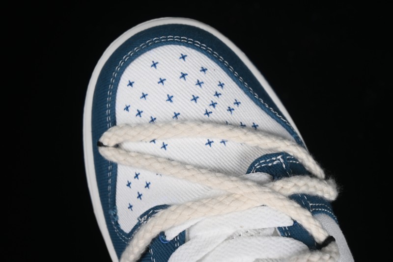 Nike Dunk Low Retro High Street Style Sashiko Stitch Hemp Rope Deconstructed SB Lace-Up Low-Top Casual Sneakers - DV0834-101