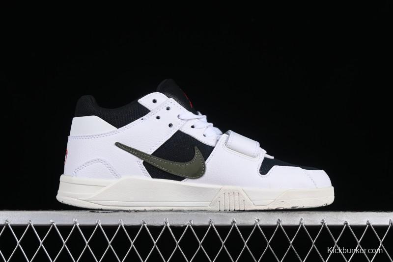 Nike Travis Scott x Jordan Cut The Check AJ1 Basketball Shoes with Velcro Strap - FZ8117-100