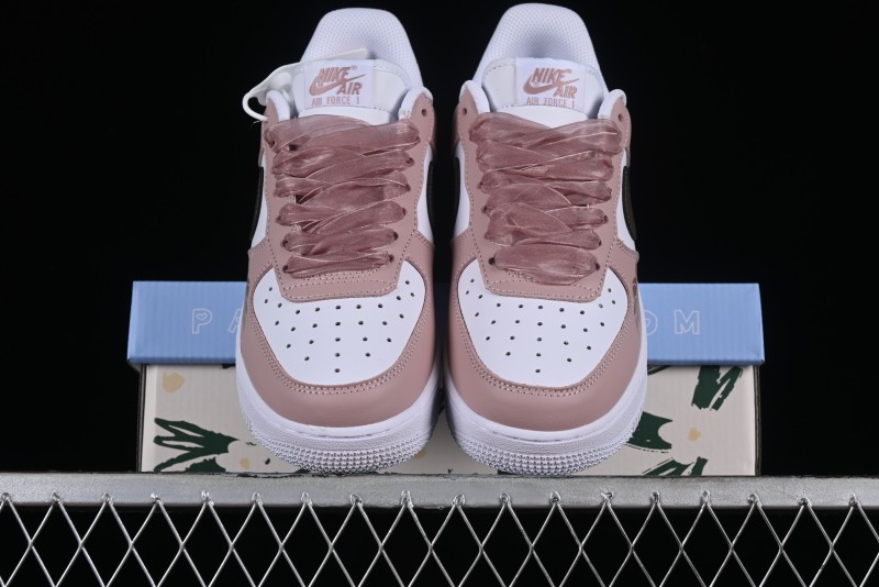 Nike Air Force 1 '07 Low Casual Sneakers in Dusty Rose with Hand-Painted Details - CV8699-578
