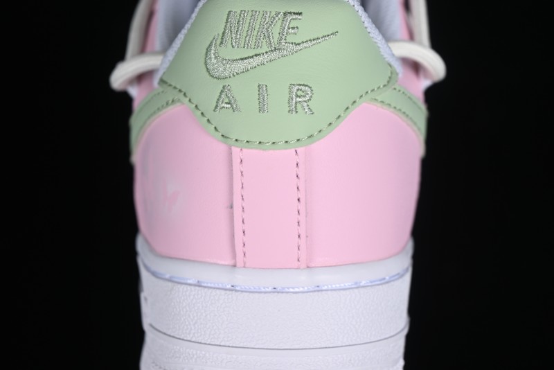 Nike Air Force 1 '07 Low Casual Sneakers with Dreamy Butterfly & Pastel Macaron Colorway - VV1998-013