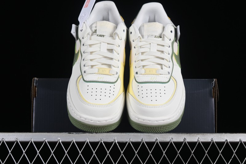 Nike Air Force 1 Shadow Low-Top Sneakers with Lightweight EVA Midsole and Anti-Slip RB Rubber Outsole - FN6335-101