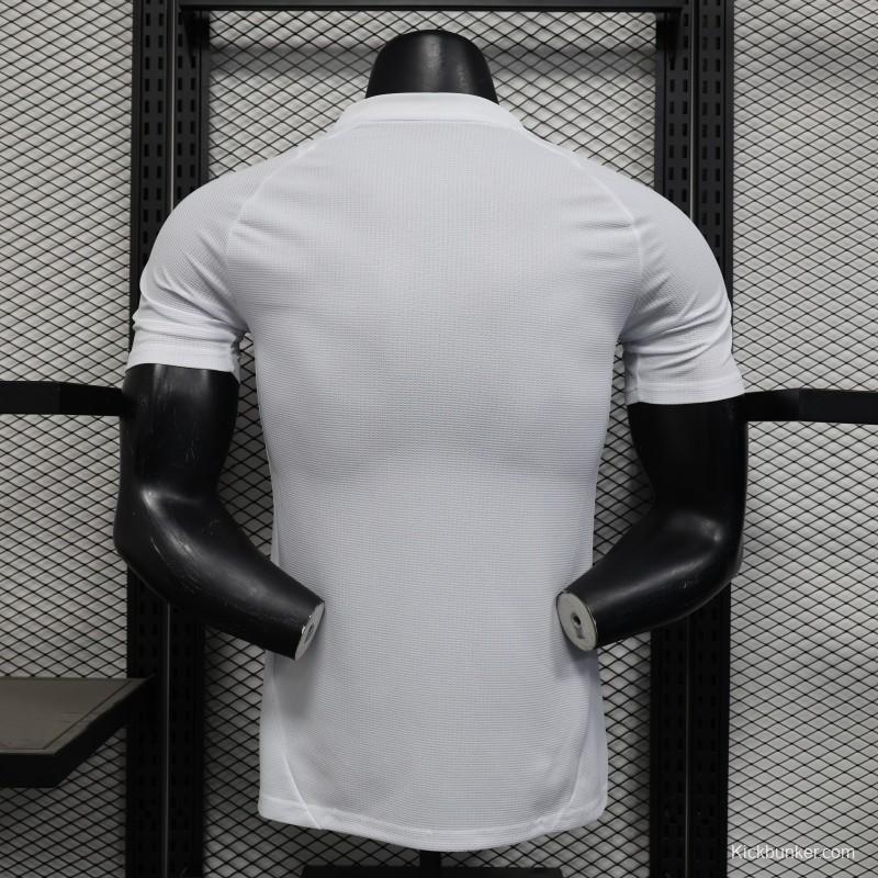 Player Version 25/26 Arsenal White with Emirates Sponsor Jersey