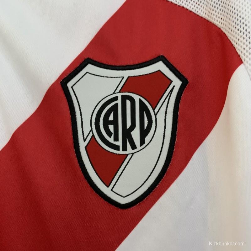 06/07 Retro Long Sleeve River Plate Home Jersey