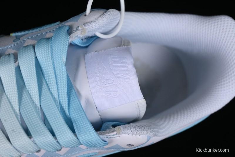 Nike Air Force 1 Low Witch Collaboration Custom Leather Sneakers with Full-Length Air Cushion - CW2288-111