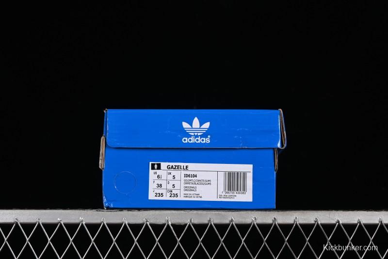 Adidas Originals Gazelle ID6104 Retro Casual Slip-Resistant Wear-Resistant Low-Top Sneakers