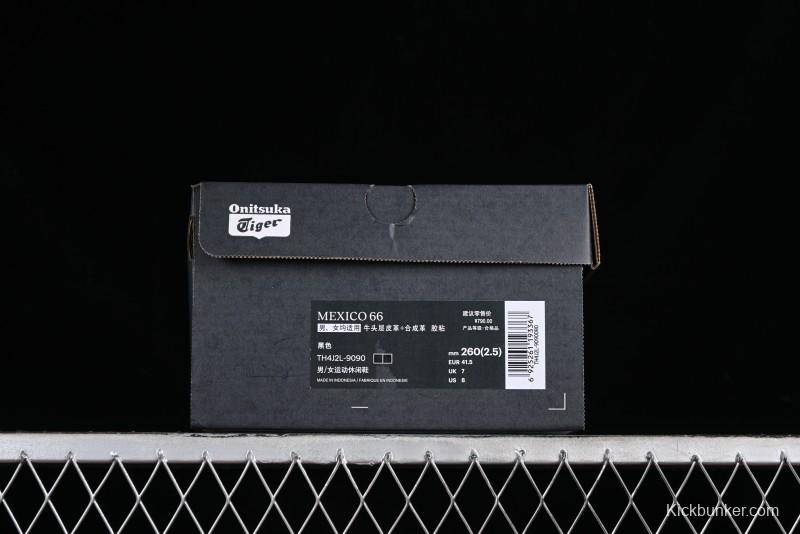 Onitsuka Tiger Mexico 66 Low-Top Leather Sneakers for Casual Running - TH4J2L-9090