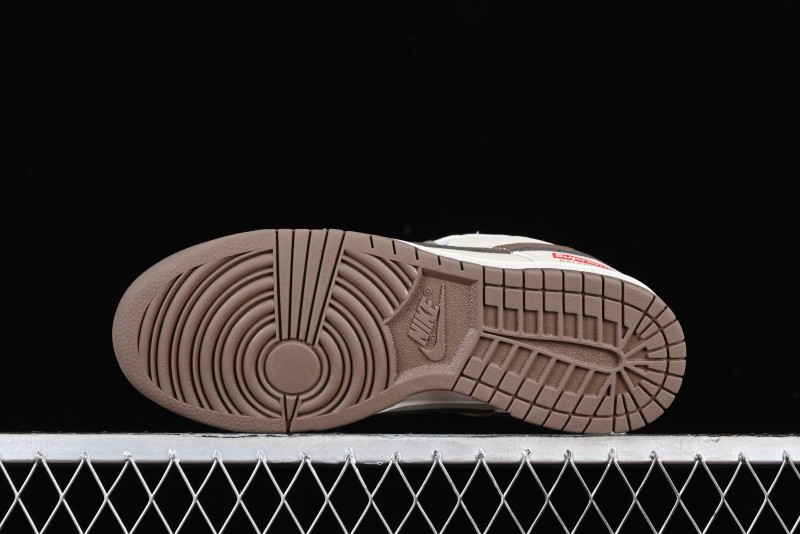 Nike Supreme x SB Dunk Low Collaboration - Military Green Anniversary High-End Custom Low-Top Casual Skate Shoes - XD1688-001
