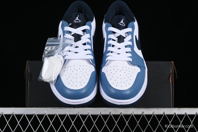 Nike Air Jordan 1 Low Golf Shoes Navy Blue - DD9315-115
