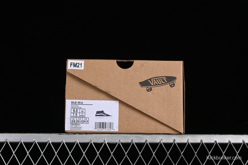 Vans SK8-Hi VR3 Eco-Friendly Black & White Mid-Top Classic Casual Canvas Shoes - VN0A4UWIVNE