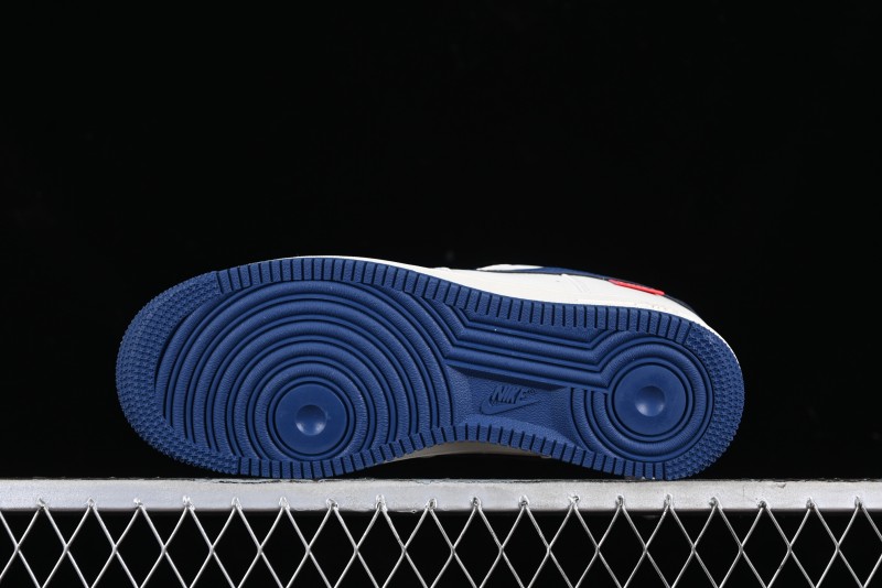 Supreme x Nike Air Force 1 '07 Low Collaboration Dark Blue Casual Sneakers - HD1968-025