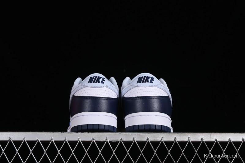Nike SB Dunk Low Casual Skate Shoes in Black, White, and Blue - FQ8826-100