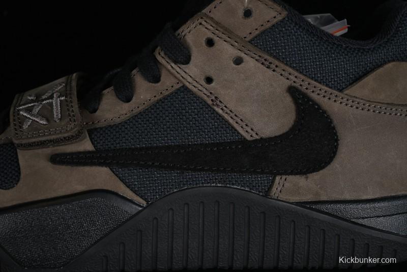 Nike Travis Scott x Jordan Cut The Check AJ1 Basketball Shoes with Velcro Design - FZ8117-200