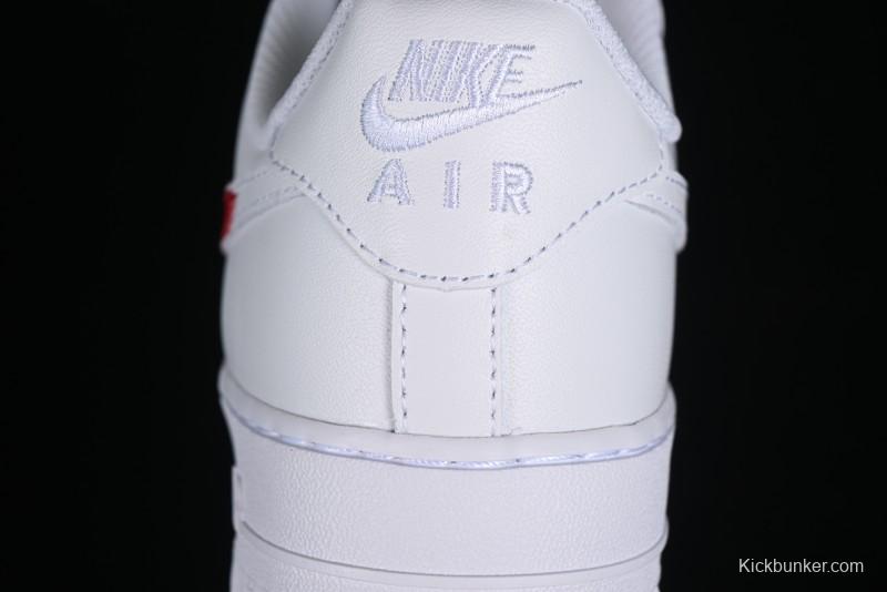 Nike Air Force 1 '07 Low Casual Sneakers with Anime Graffiti Style Crime Scene Design - 315122-211