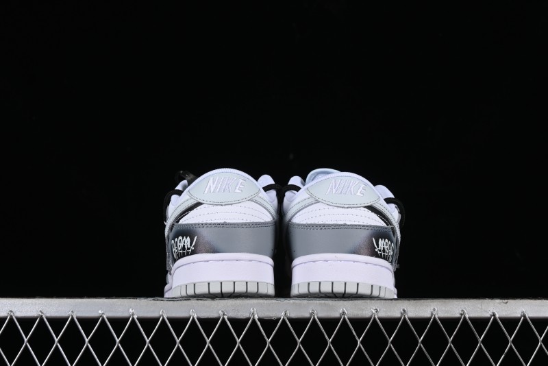 Nike Dunk Low SB Graffiti Halloween Cross Distressed Gradient Lace-Up Casual Skate Shoes - DV0831-101