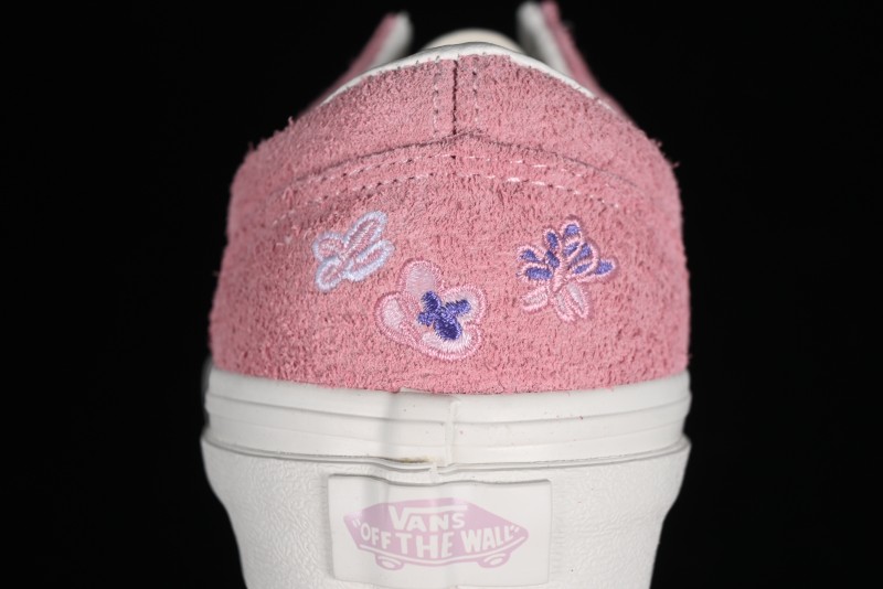 Vans Style 36 Low-Top Skate Shoes with Pink Embroidery - VN000CRPGRN