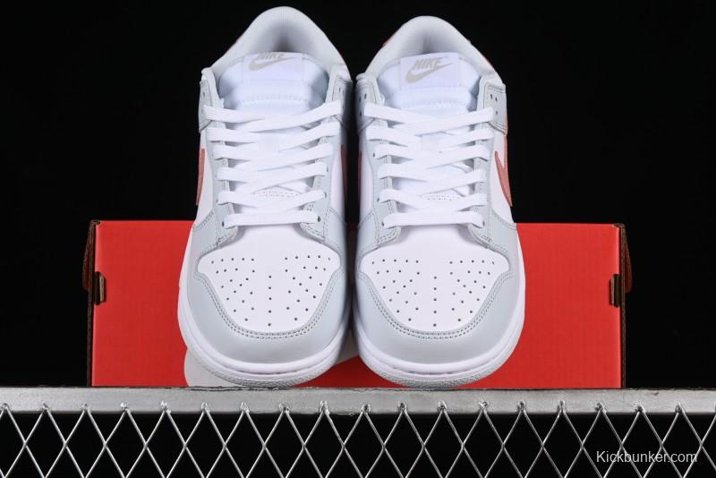 Nike SB Dunk Low White Grey Pink Skateboarding Shoes - HF0730-160