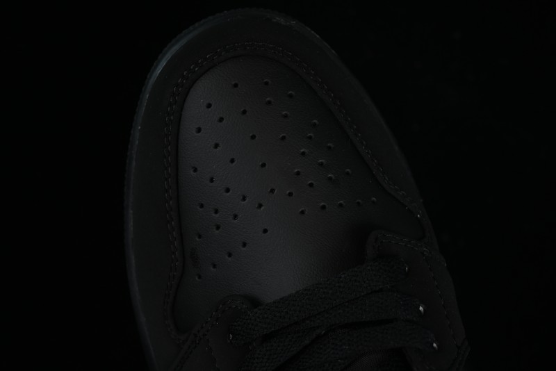 Nike Air Jordan 1 Low AJ1 Black Gold Hook Casual Sneakers - 553558-071