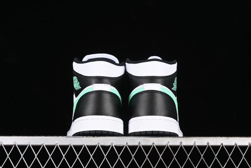 Nike Air Jordan 1 Mid AJ1 White Black Green Culture Casual Sneakers - DQ8426-103