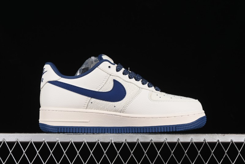 Nike Air Force 1 '07 Low Gucci Collaboration - Light Blue Linen Low-Top Casual Sneakers - XZ3398-788