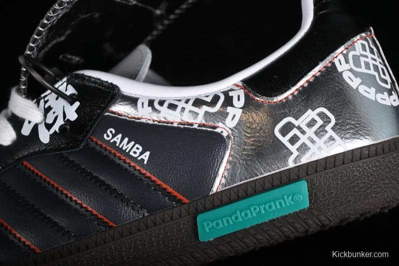 Adidas Originals Samba OG Low Top Casual Sneakers with Panda Mischief Design - IG1024