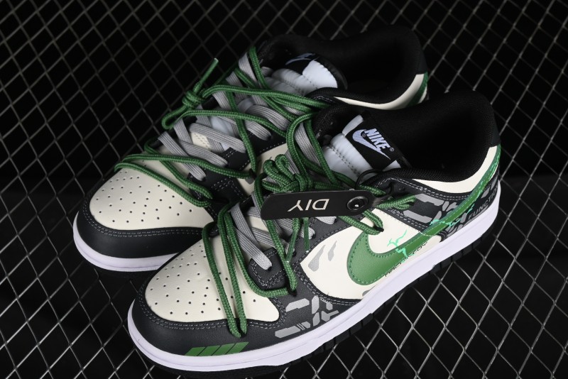 Nike Dunk Low FZBB Mechanical Theme SB Strap Low-Top Casual Sneakers - DD1391-100
