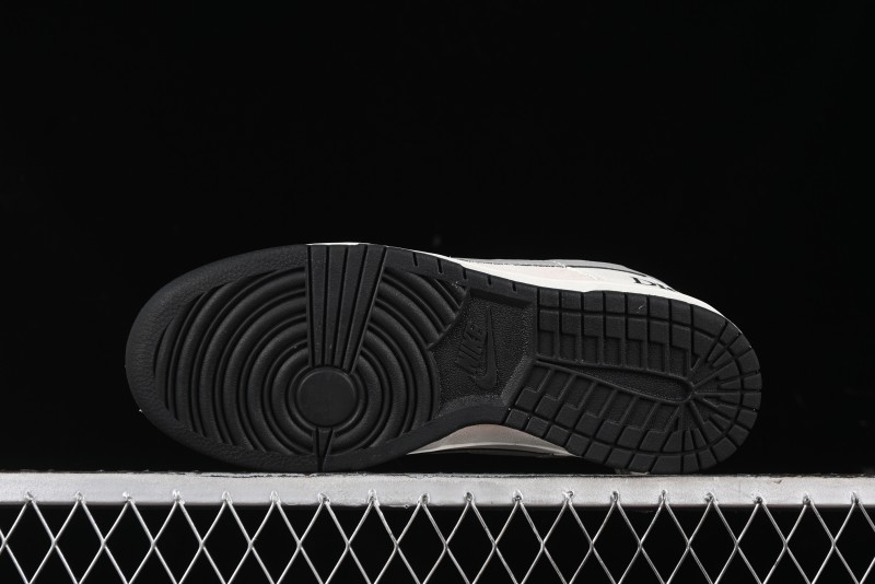 Nike SB Dunk Low Dior Collection - Beige Grey Black Swoosh Anniversary High-End Custom Low-Top Casual Skate Shoes - XD6188-041