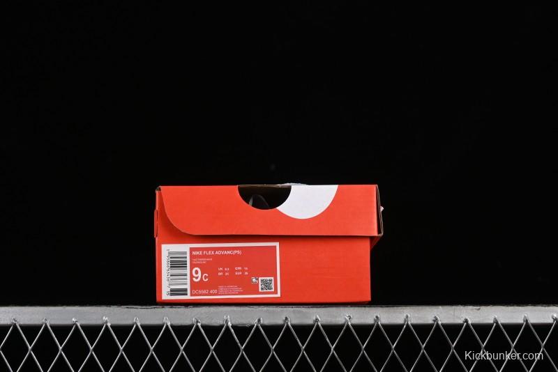 Nike Flex Advance Hook and Loop Breathable Soft Lightweight Kids Shoes - DC5562-400