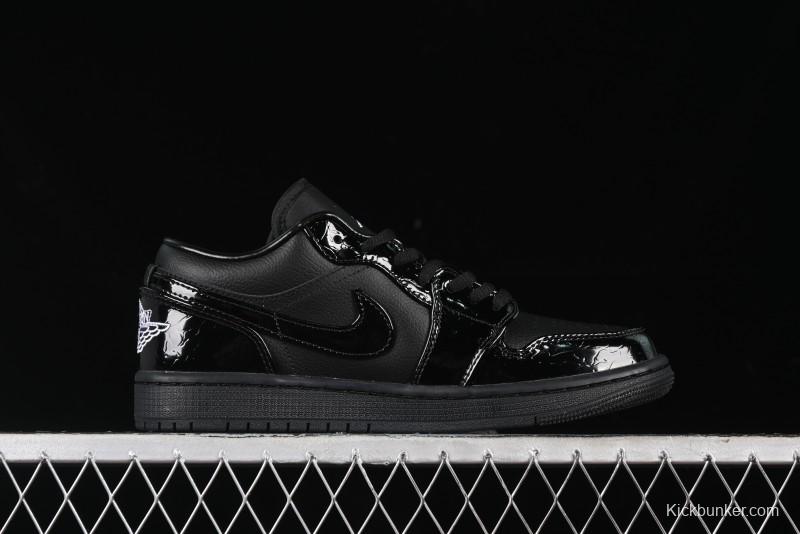 Nike Air Jordan 1 Low "Black Croc" Casual Sneakers - HJ7743-010
